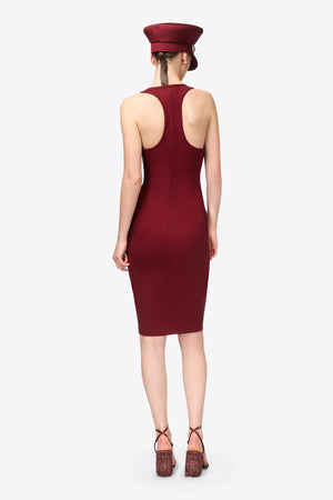 'AREA' Nameplate Tank Midi Dress