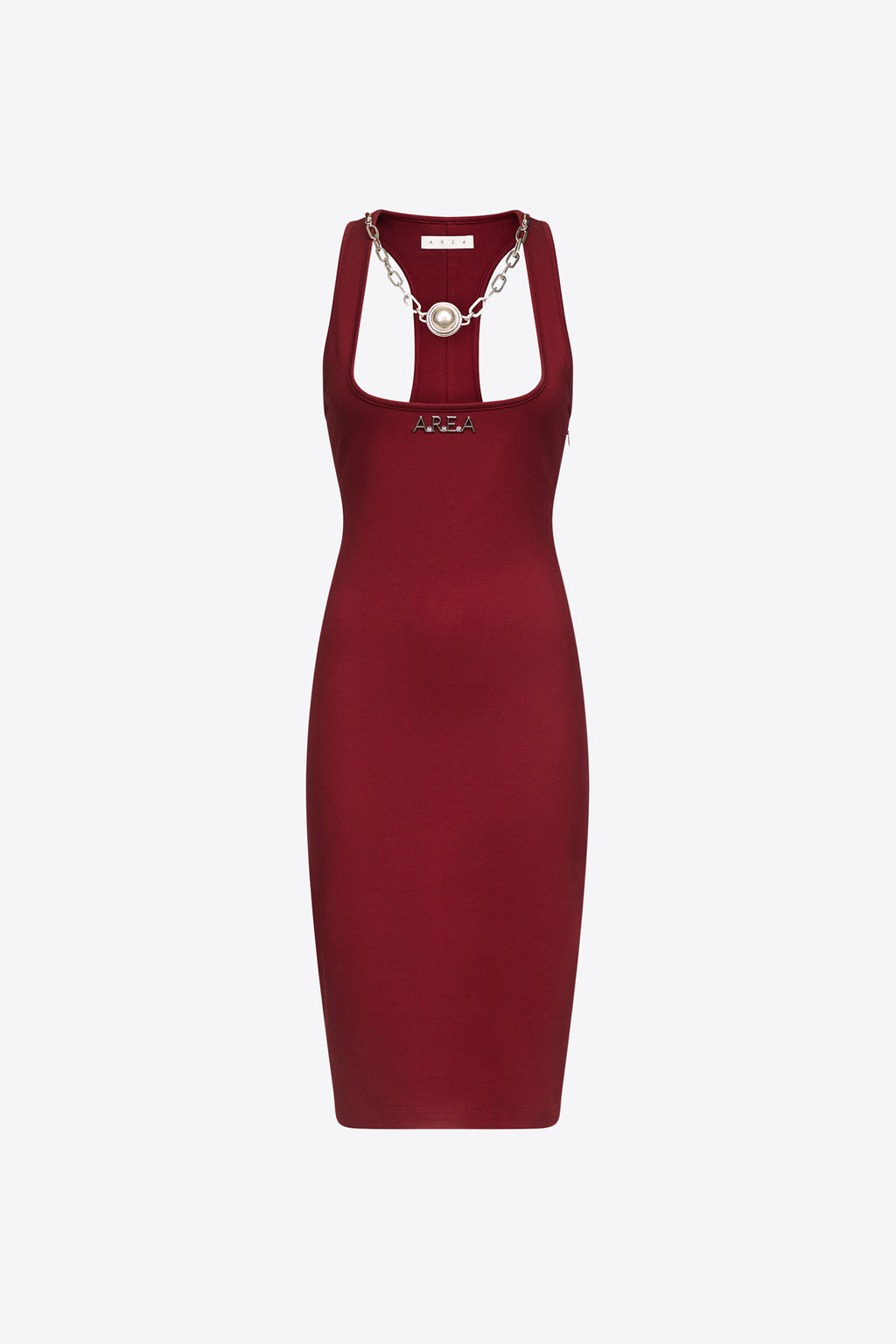 'AREA' Nameplate Tank Midi Dress