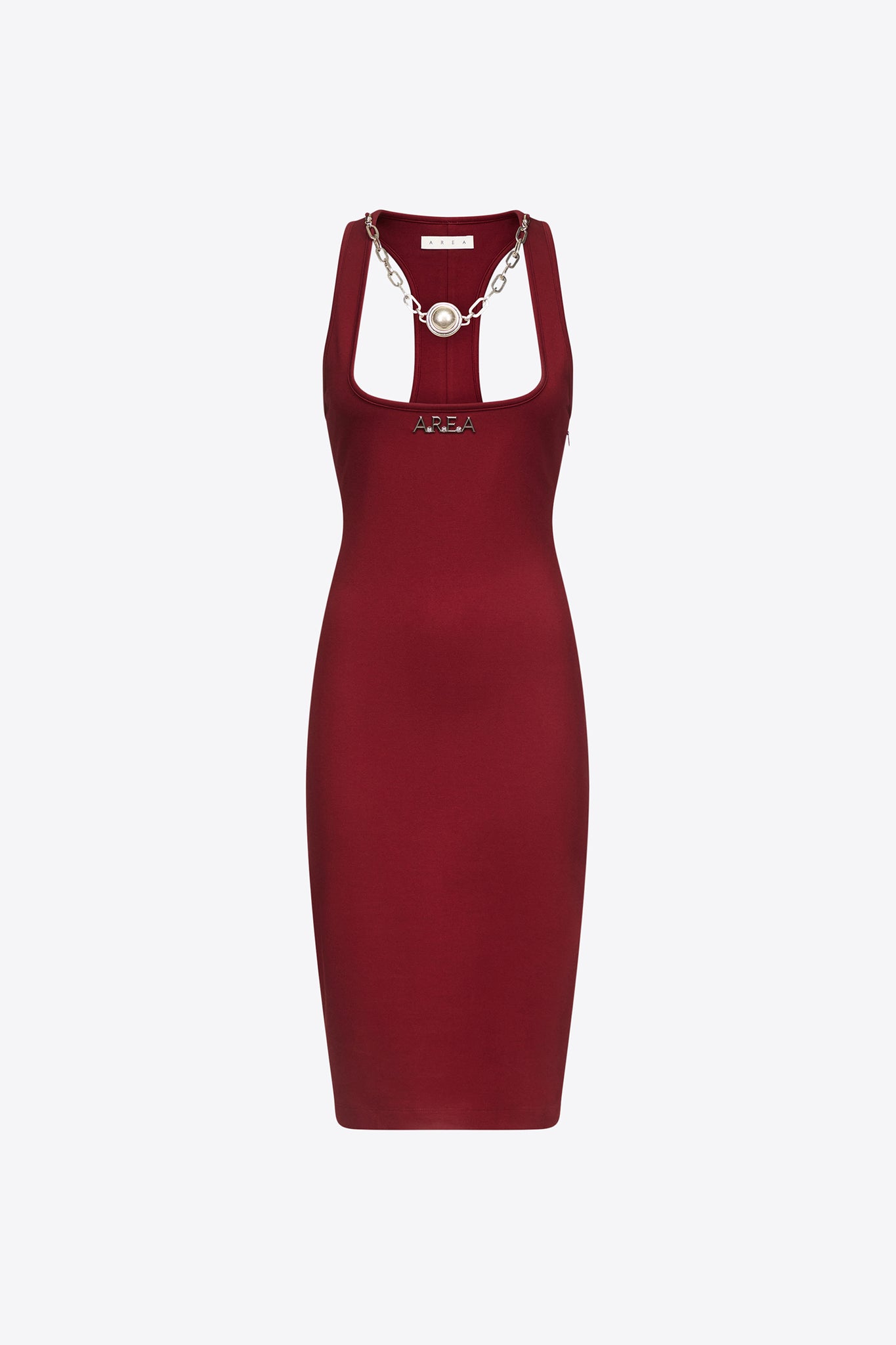 'AREA' Nameplate Tank Midi Dress