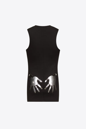 Handprint Sleeveless Mini Dress