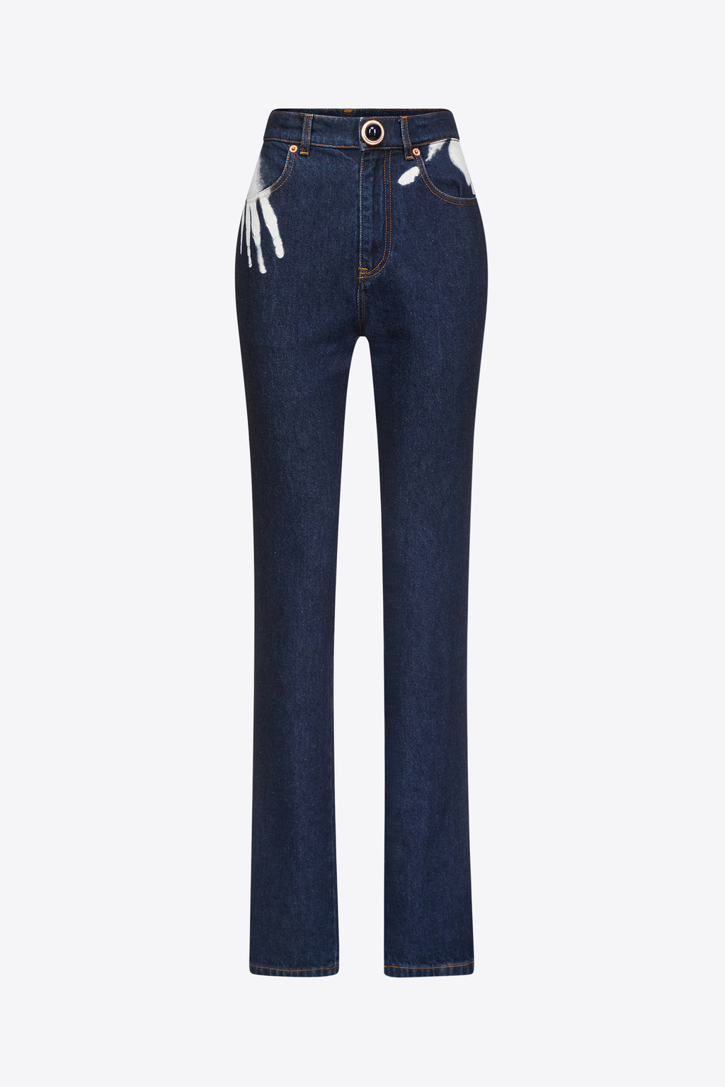 Handprint Straight Leg Jean