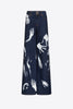 Handprint Wide Leg Jean