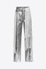 Metallic Fringe Straight Leg Jean