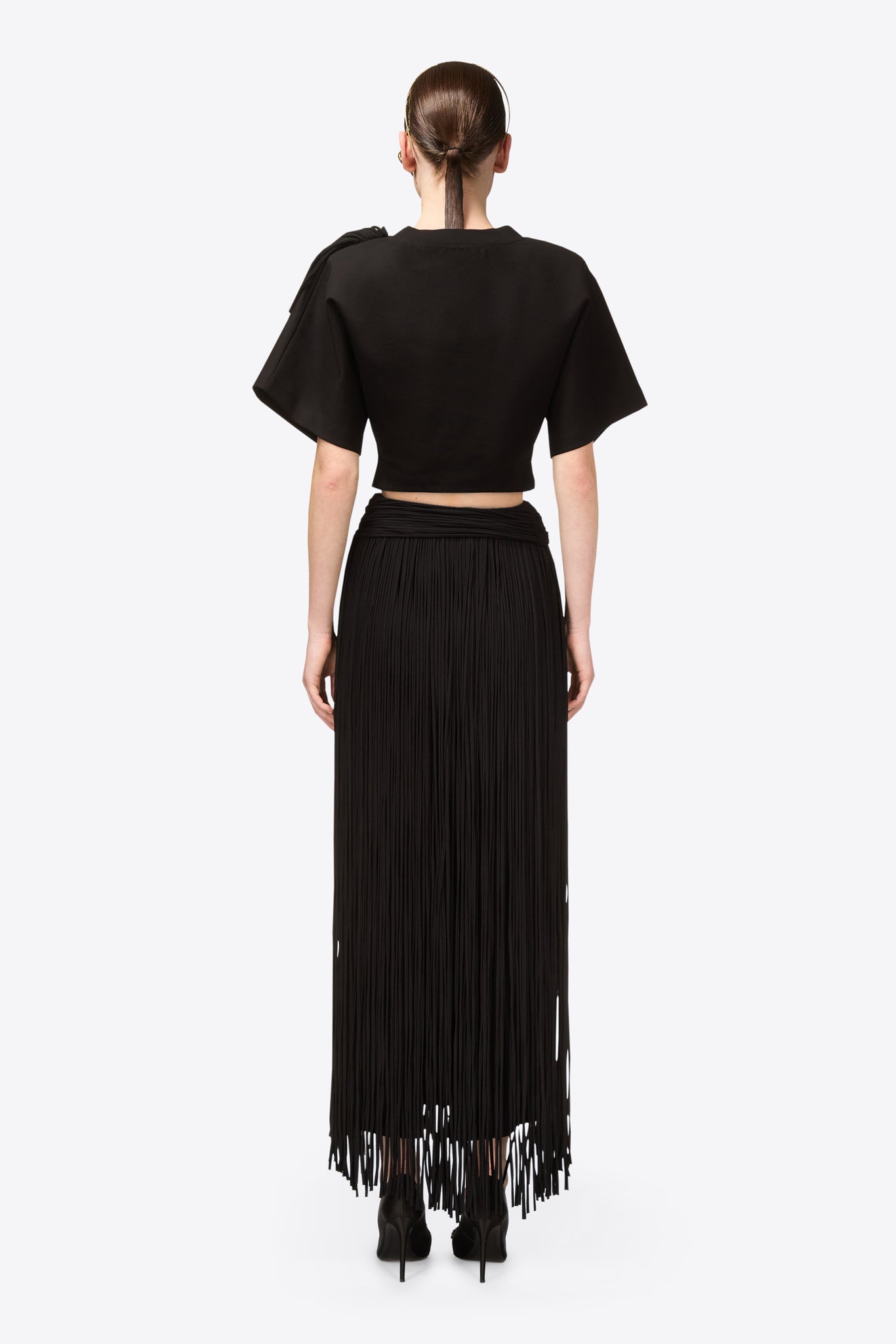 Fringe Midi Skirt