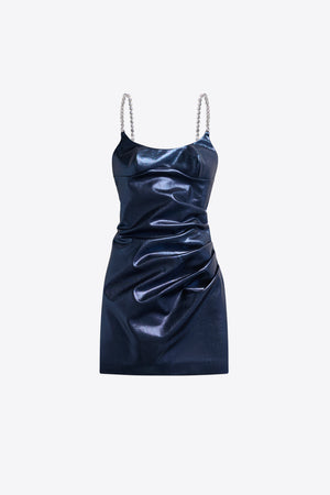 blue metallic bodycon dress Aqua Lapis Blue Metallic Sequin Bodycon Dress, Size XS