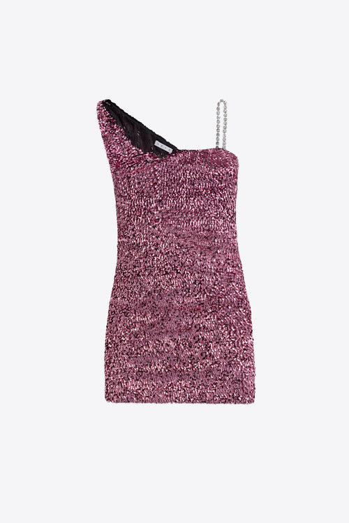Crystal Strap Sequin Mini Dress – AREA