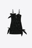 Allover Bow Bandage Mini Dress