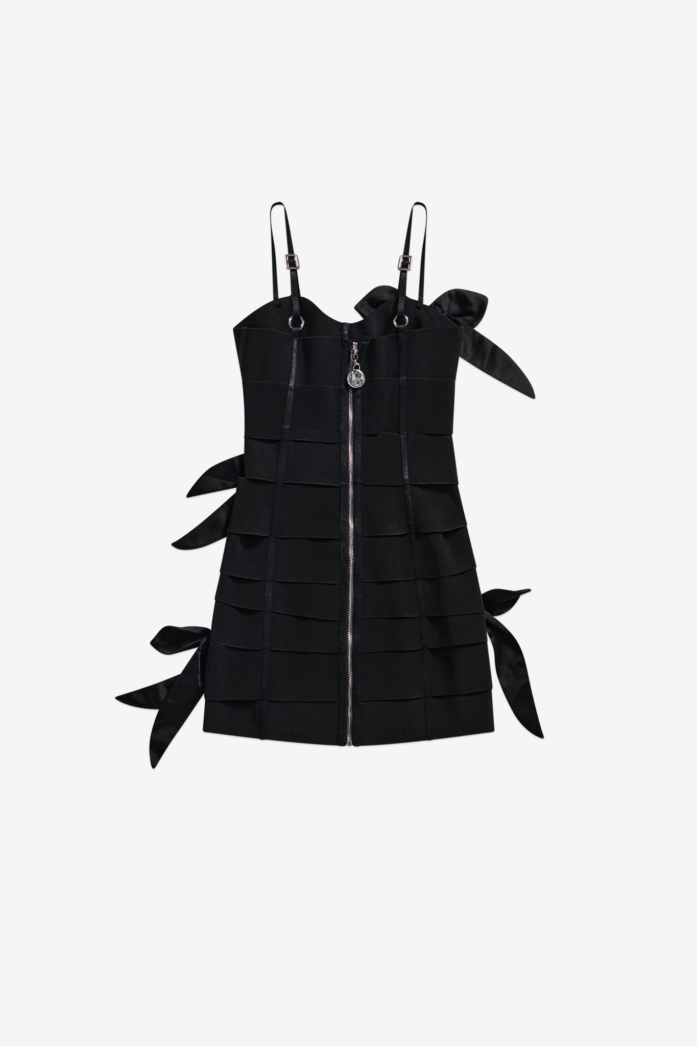 Allover Bow Bandage Mini Dress