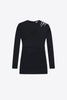 Crystal Cluster Draped Long Sleeve Mini Dress