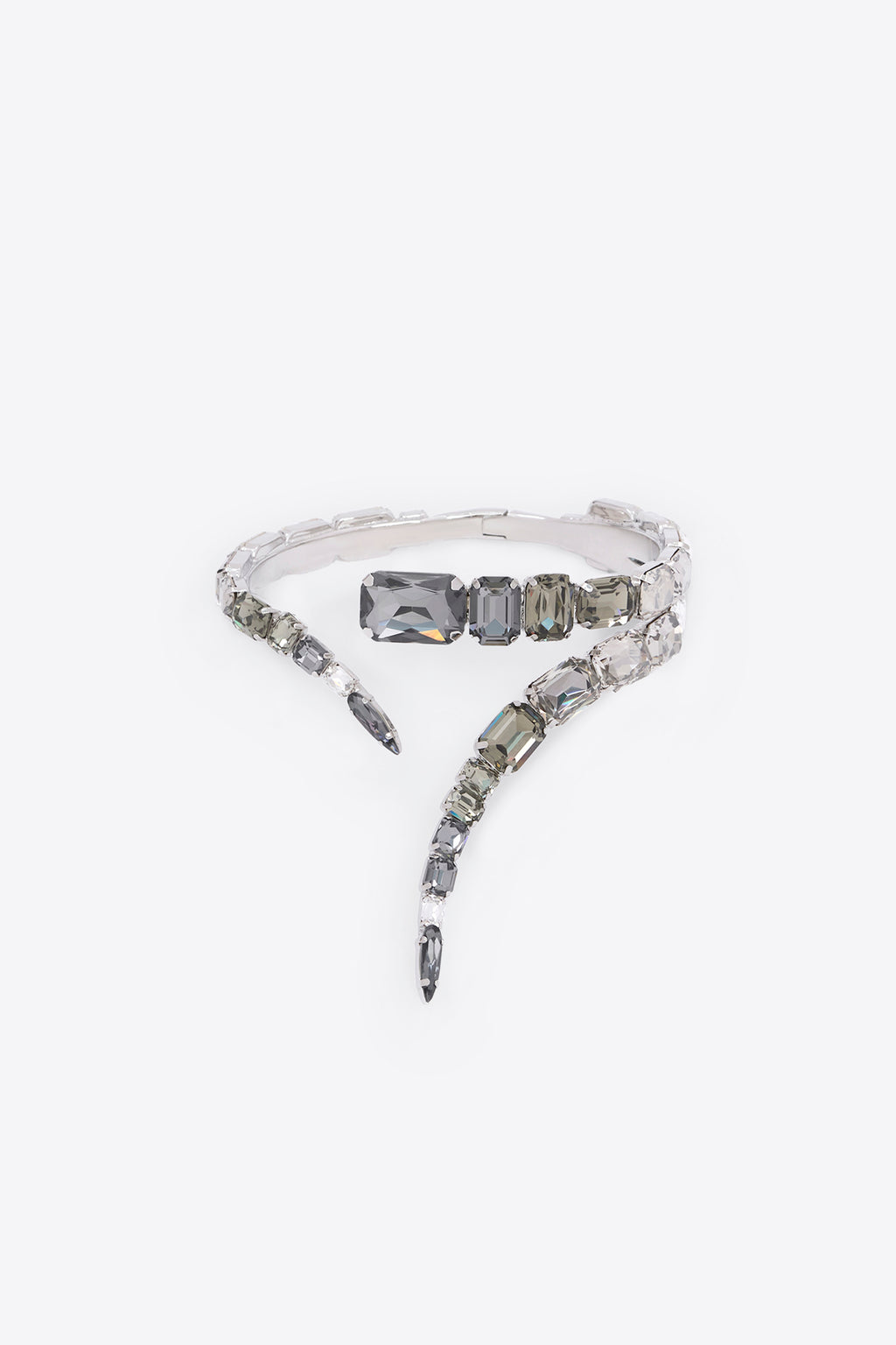Ombre Crystal Wrap Choker Necklace