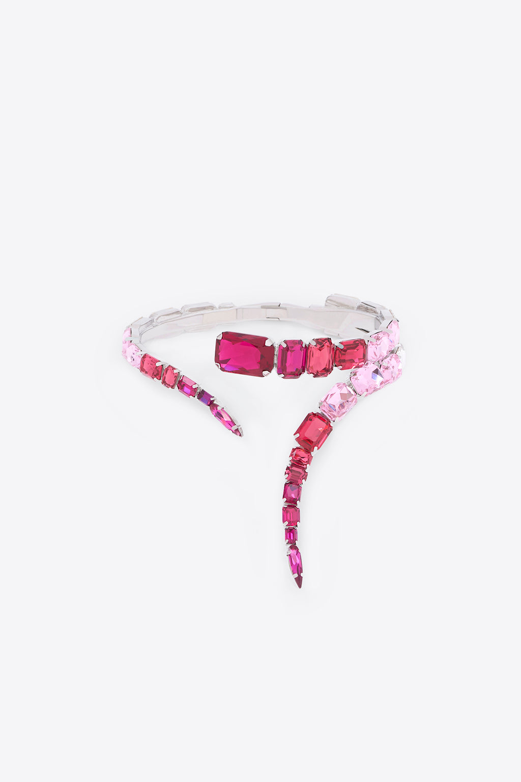 Ombre Crystal Wrap Choker Necklace