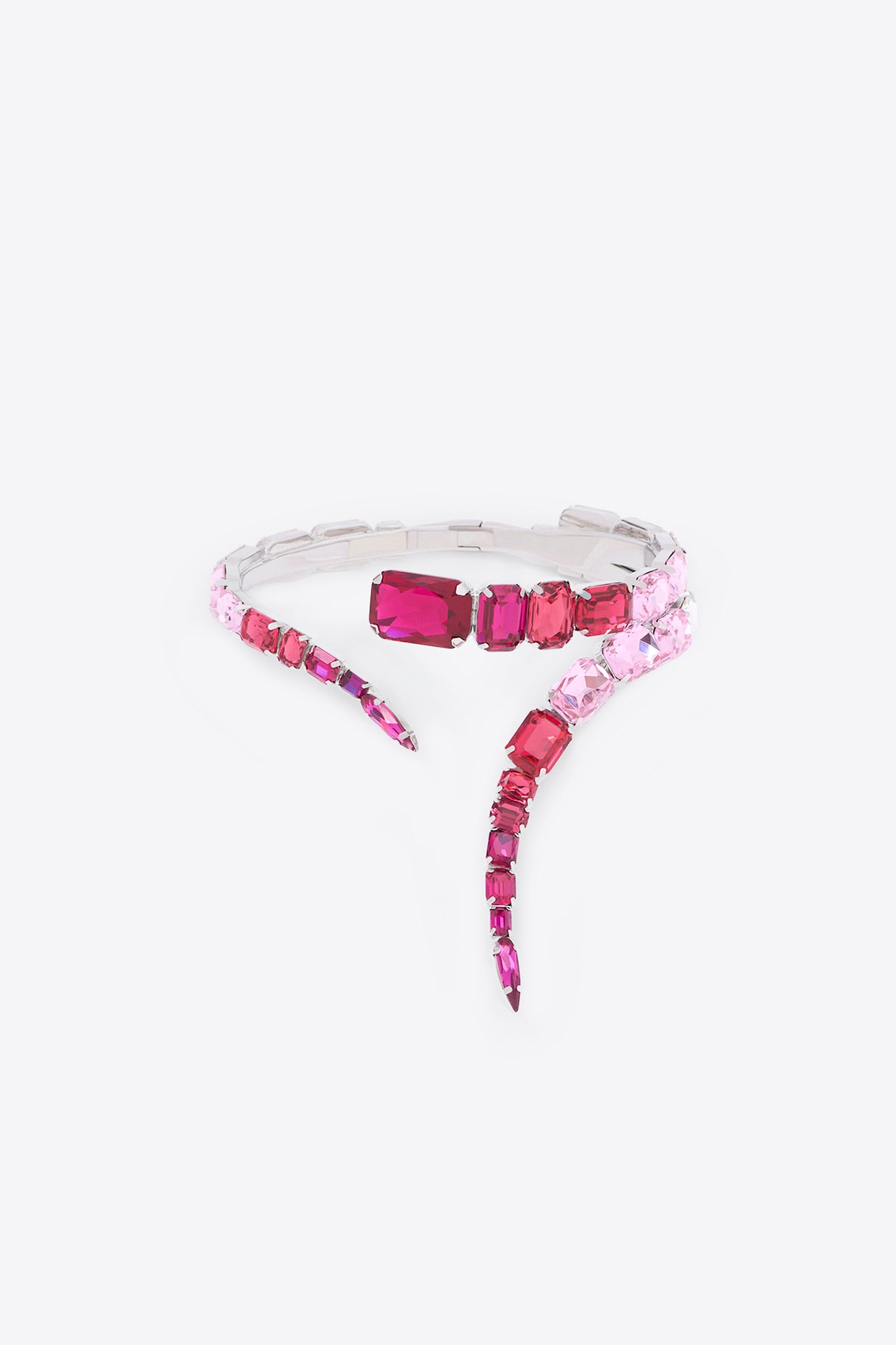 Ombre Crystal Wrap Choker Necklace