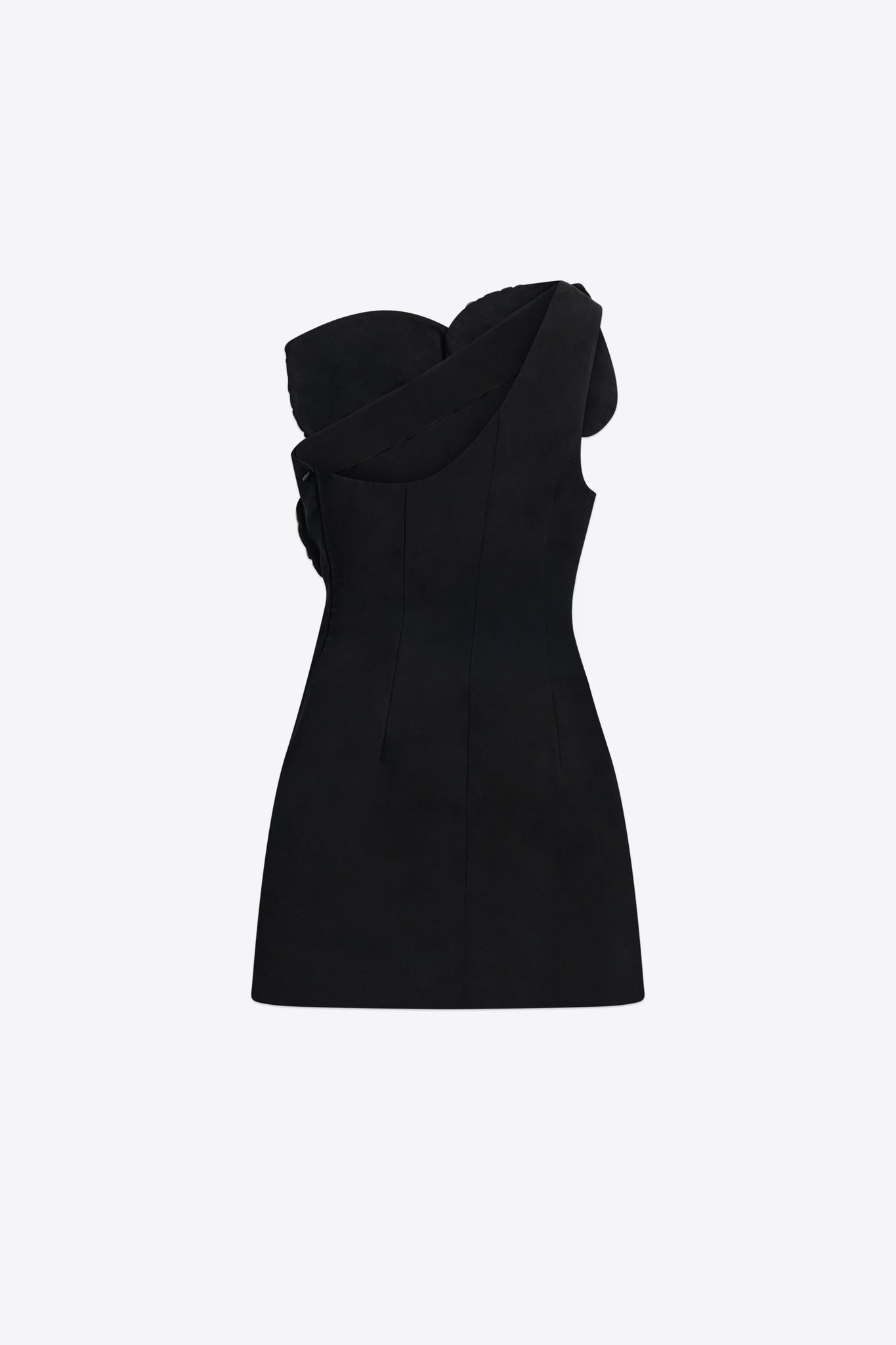 Embroidered Ombre Crystal Mini Dress