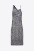 Crystal Strap Sequin Gown