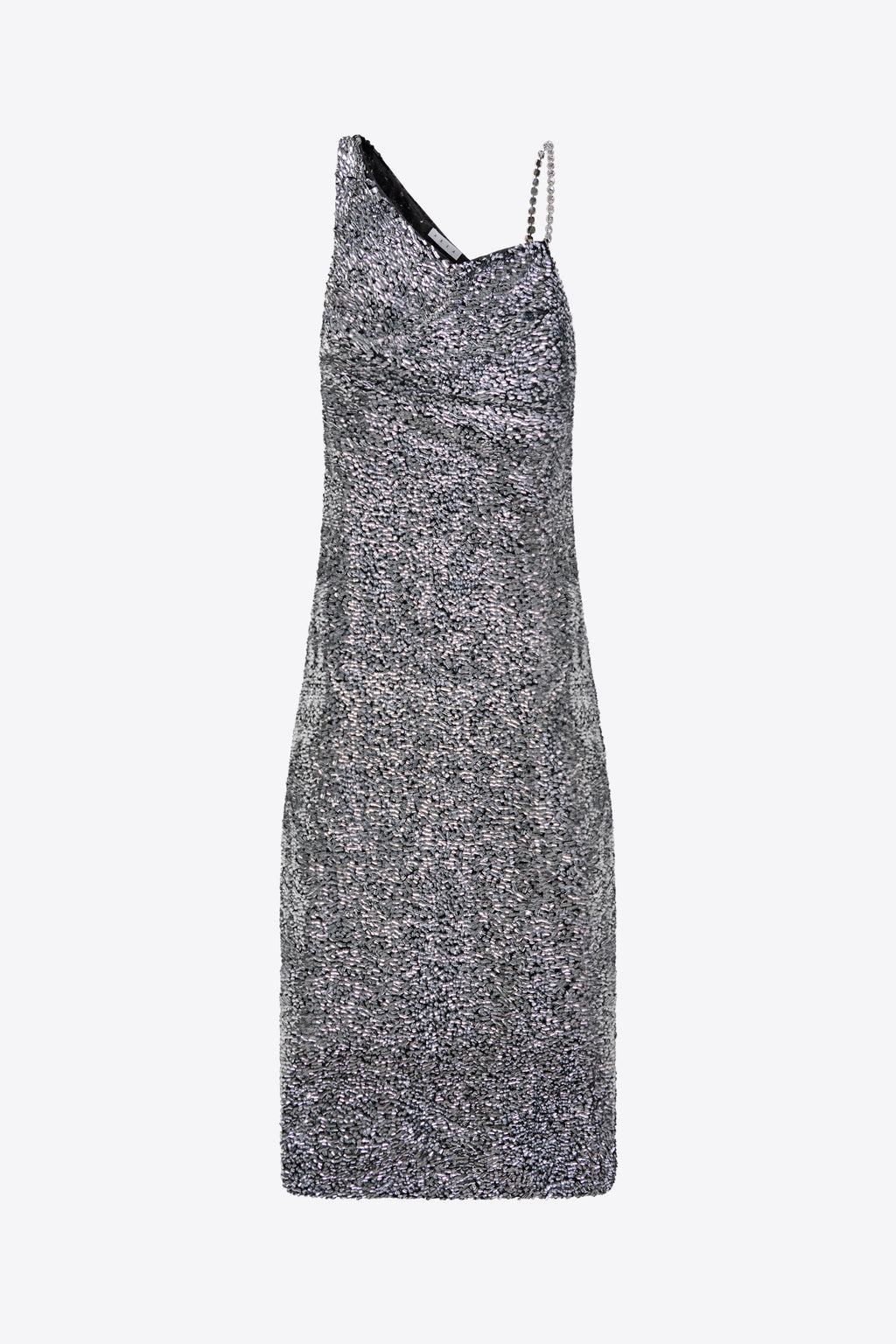 Crystal Strap Sequin Gown