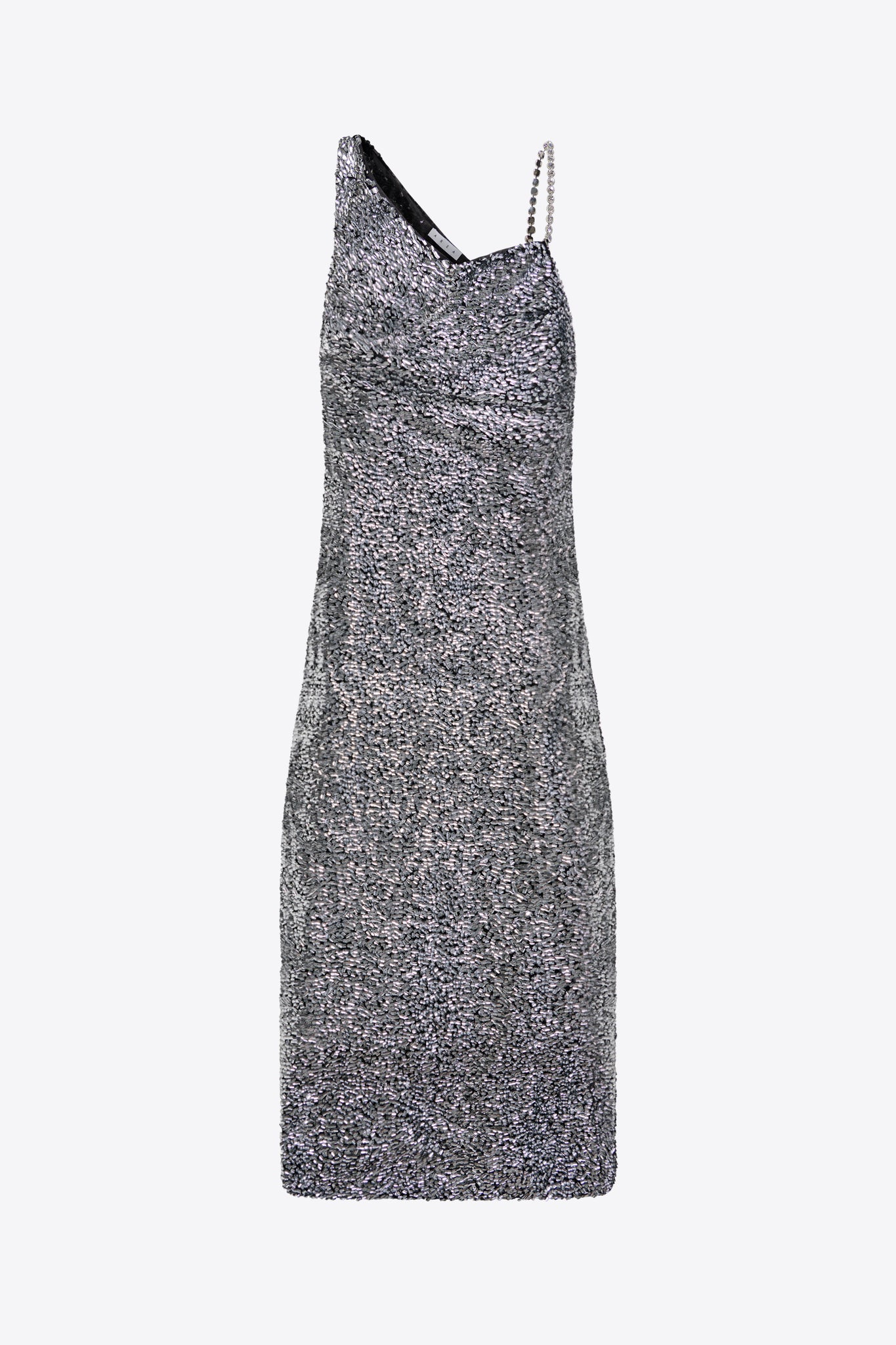 Crystal Strap Sequin Gown