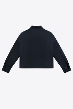 Embroidered Flower Cargo Jacket