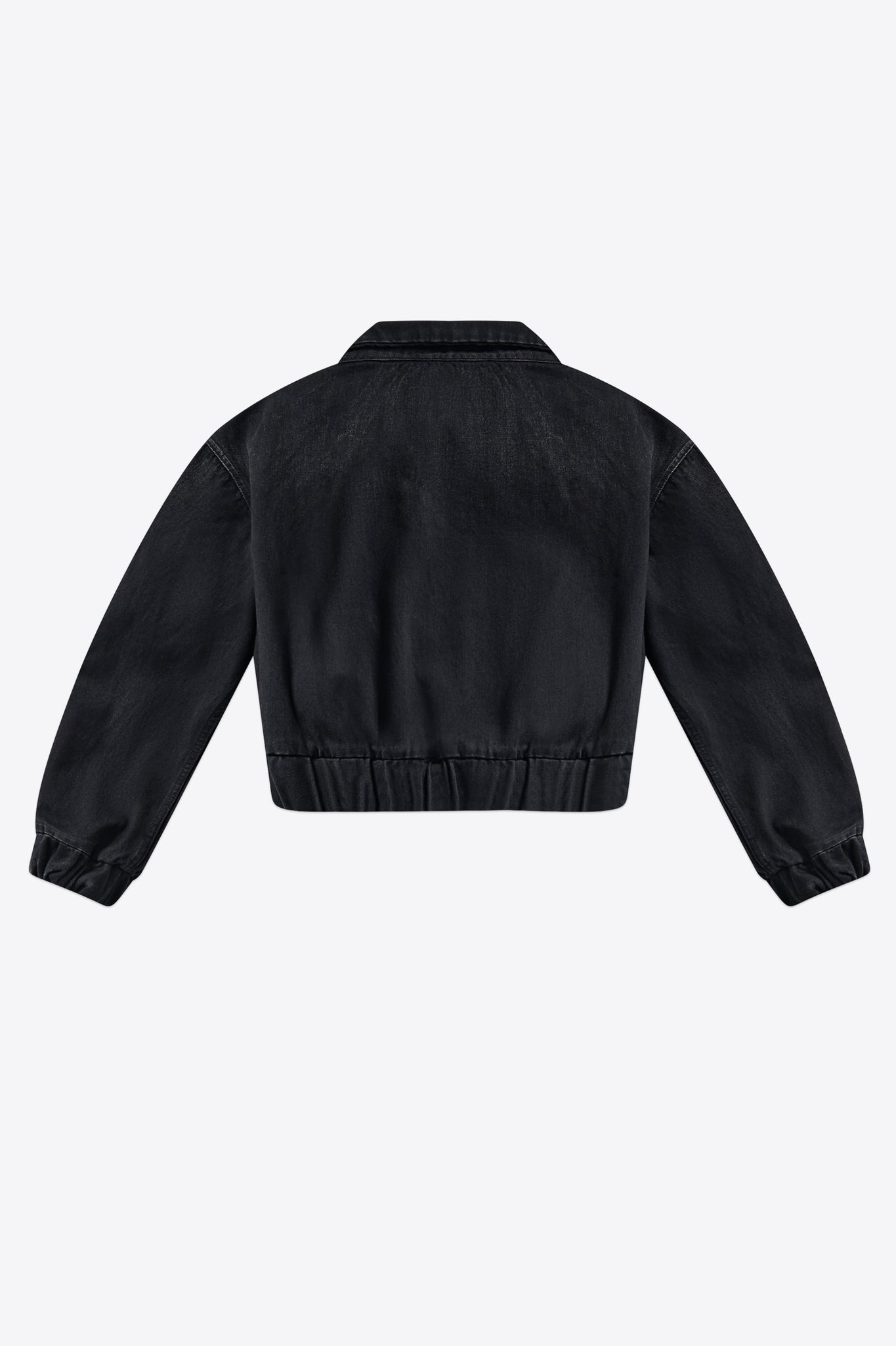 Crystal Chain Cutout Bomber Jacket