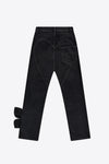 Denim Bow Straight Leg Jean