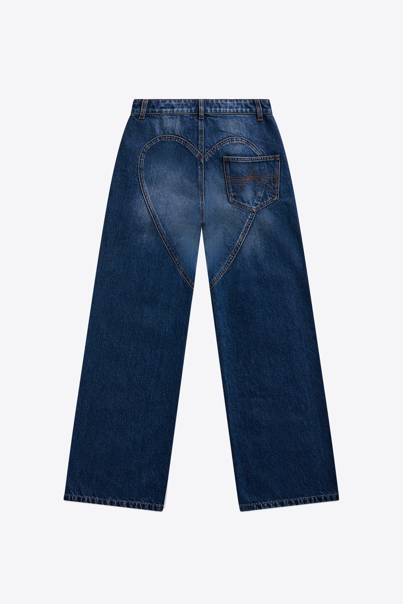 Crystal Chain Cutout Relaxed Jean