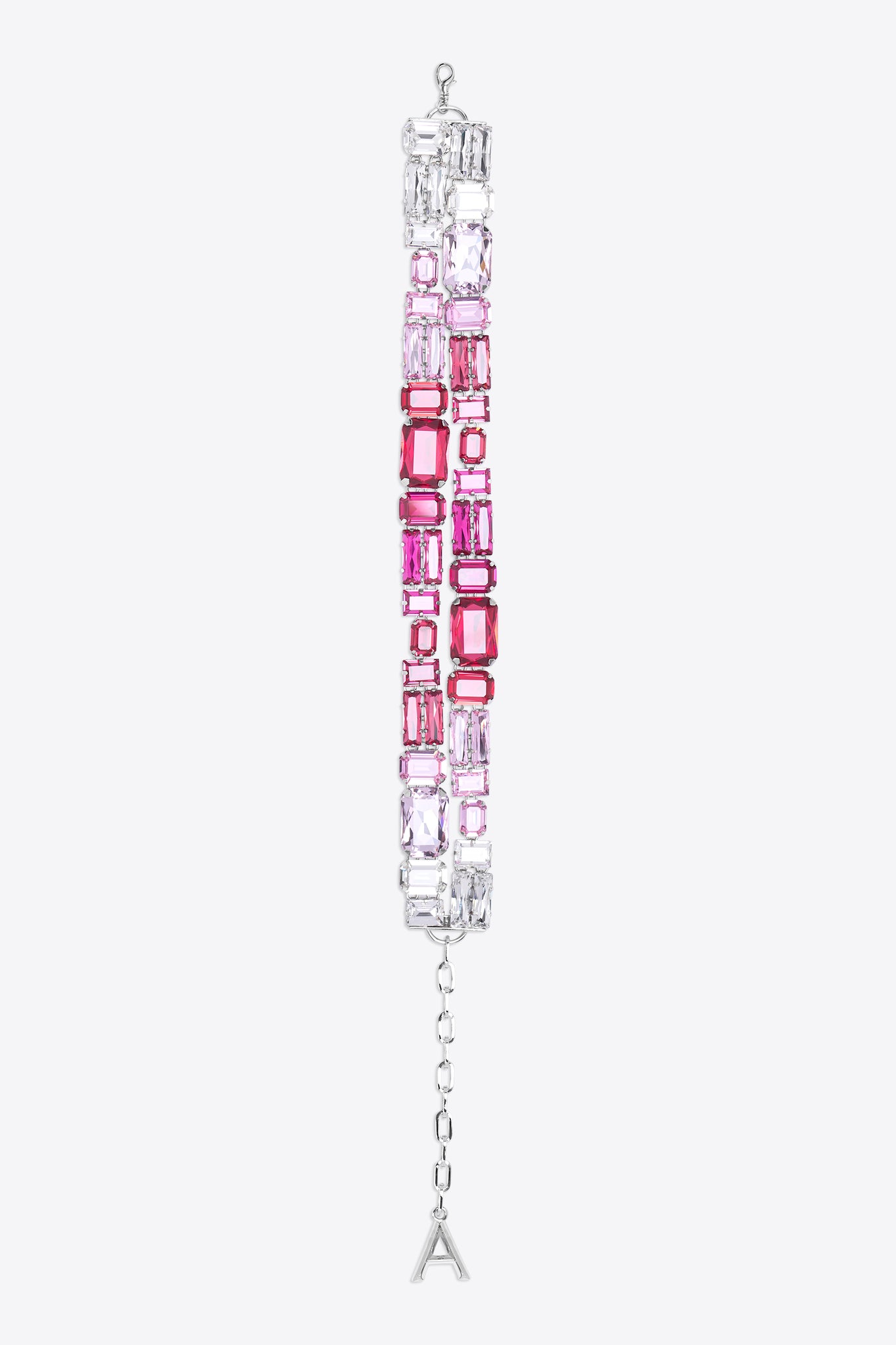 Ombre Crystal Cluster Choker Necklace