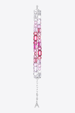 Ombre Crystal Cluster Choker Necklace