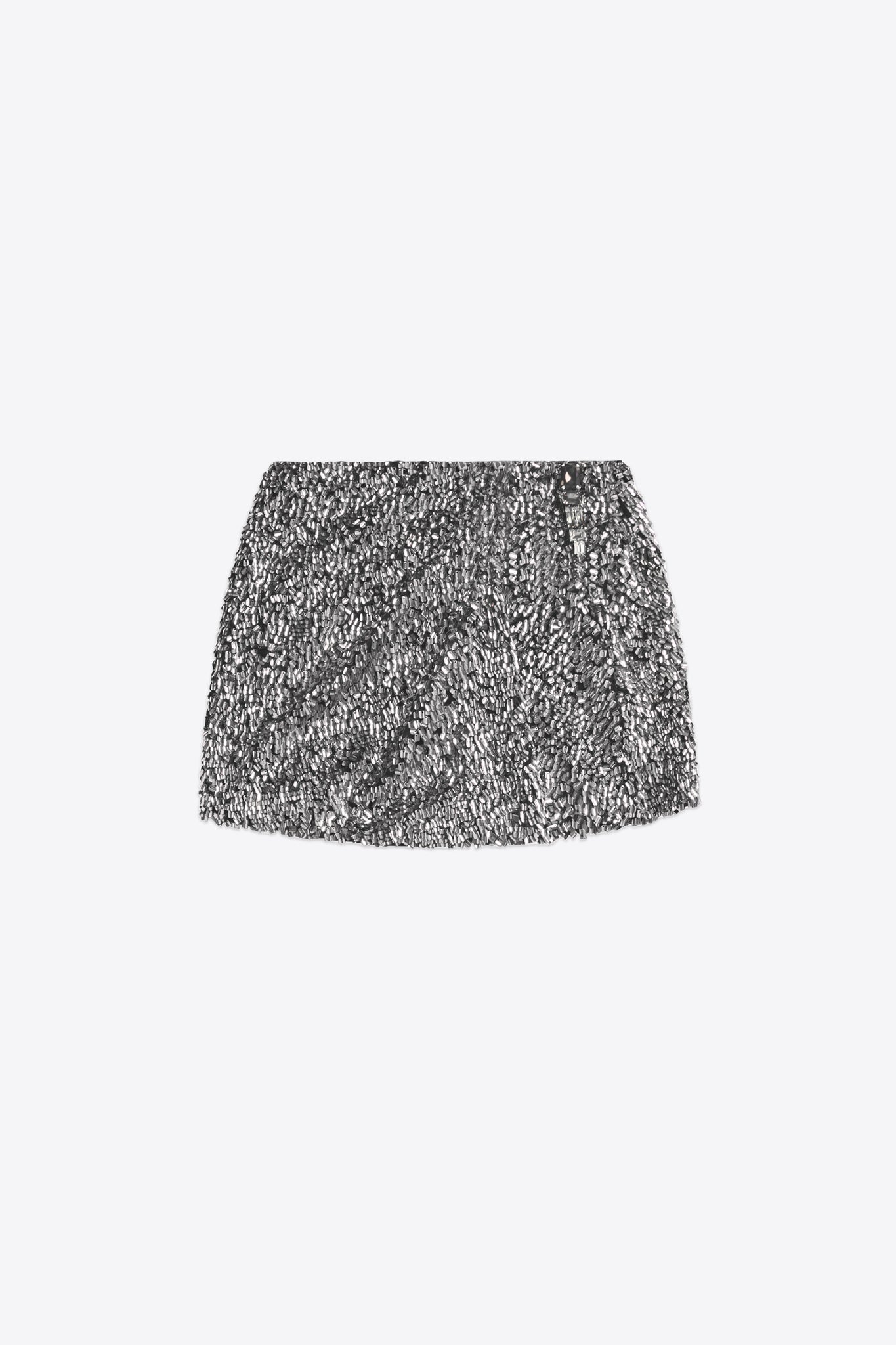 Crystal Cluster Sequin Mini Skirt