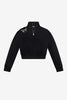 Crystal Cluster Cutout Quarter Zip Sweatshirt