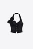 Denim Bow Halter Top