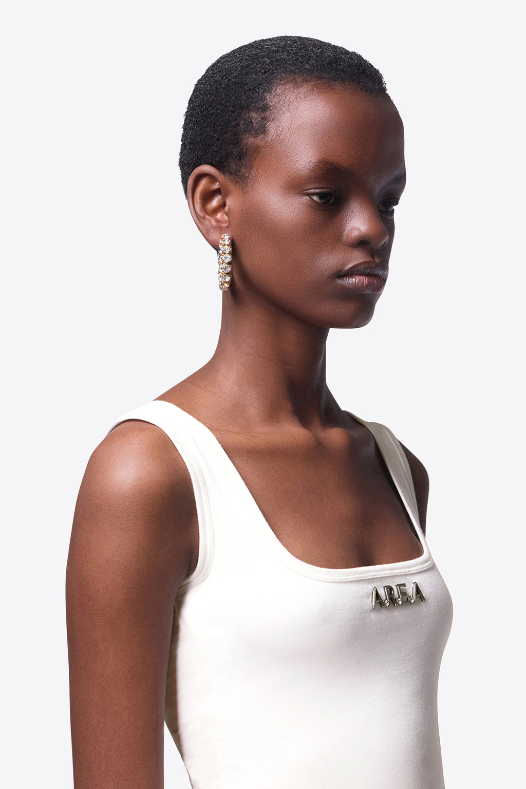 Small Crystal Hoop Earrings