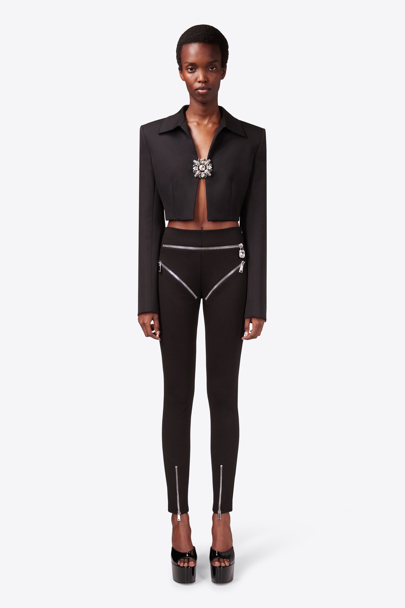 Zipper Brief Legging