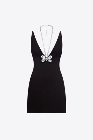 Crystal Butterfly Mini Dress