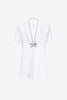 Crystal Butterfly V-Neck T-Shirt Dress