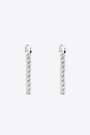 Baguette Crystal Drop Earrings