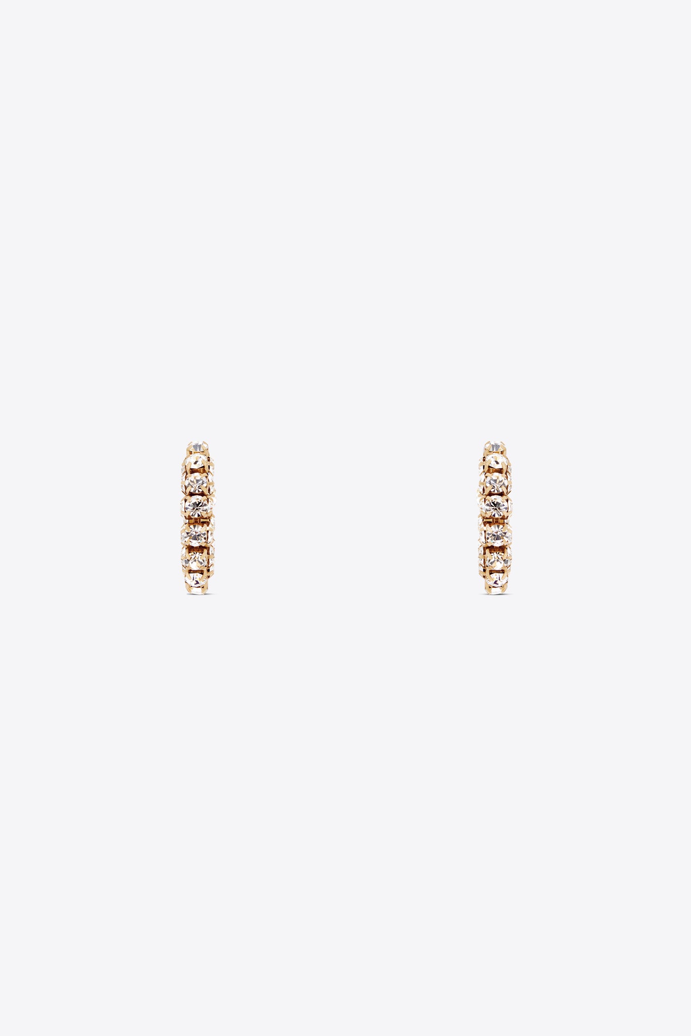 Small Crystal Hoop Earrings – AREA - Main Image