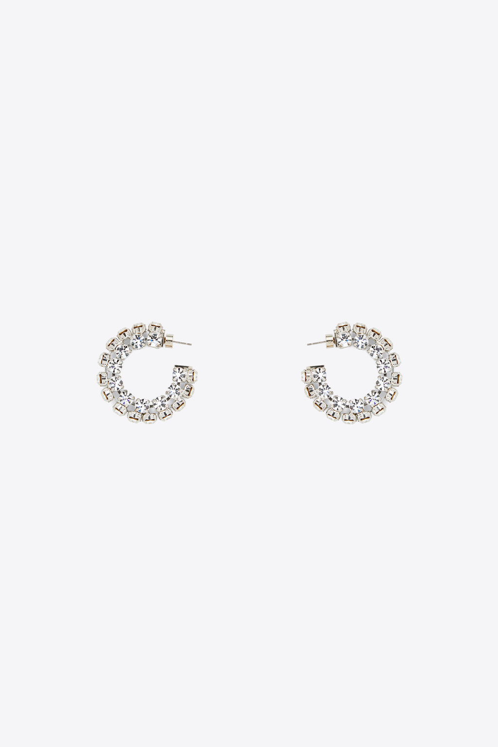 Small Crystal Hoop Earrings