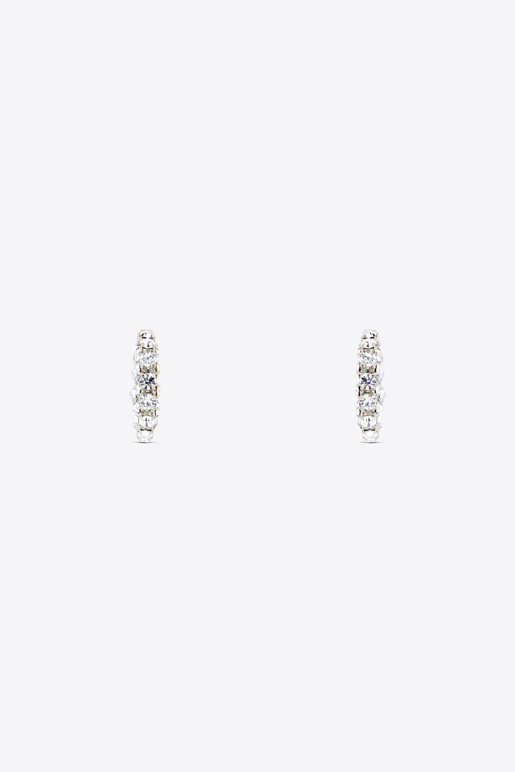 Small Crystal Hoop Earrings