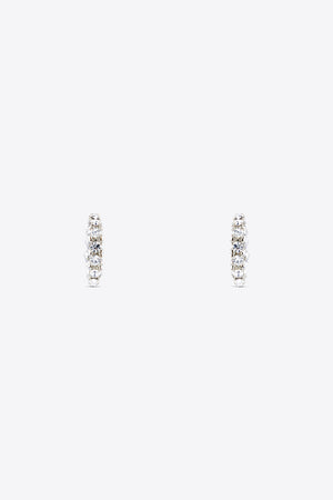 Small Crystal Hoop Earrings