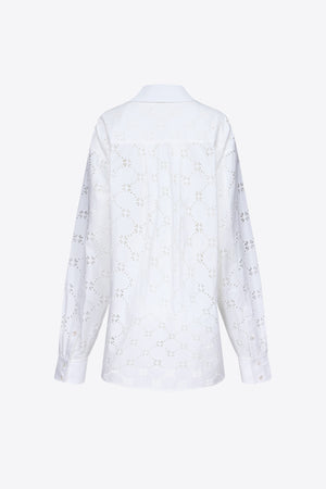 Broderie Anglaise Heart Draped Tunic