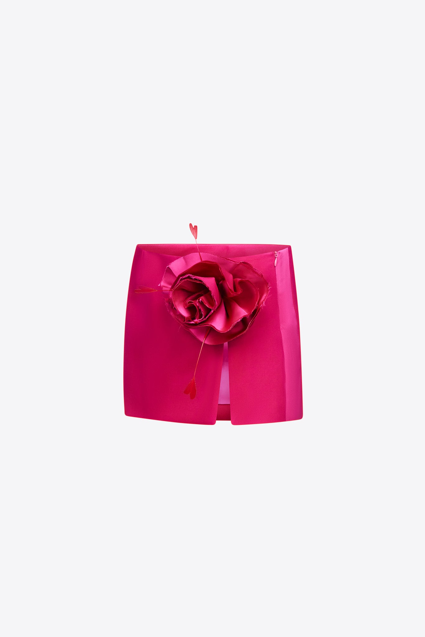 Flower Slit Mini Skirt