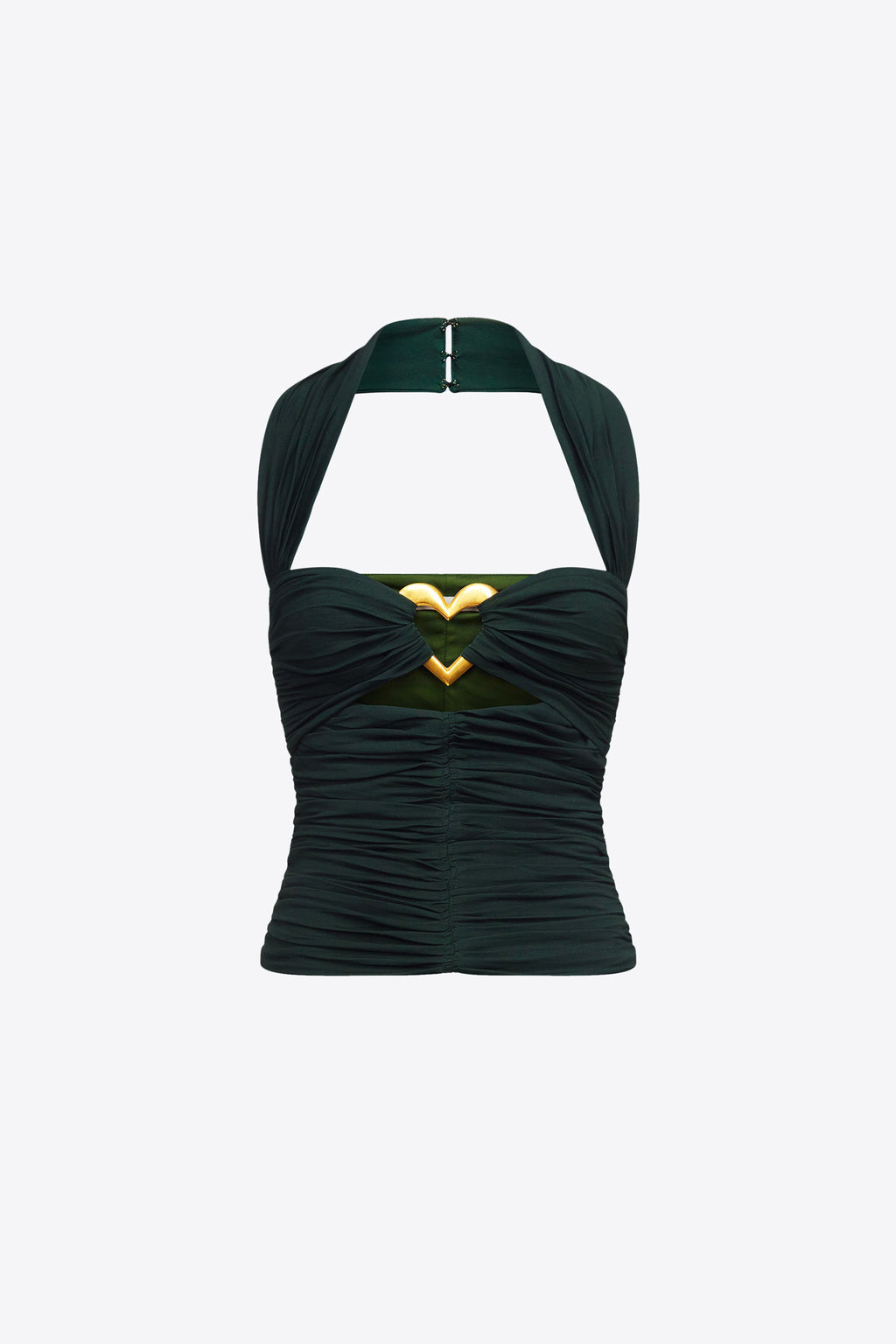 Heart Ruched Halter Top