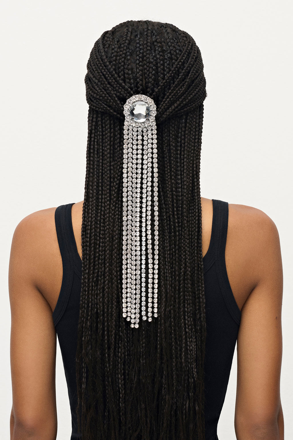 Crystal Fringe Ponytail Holder