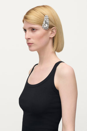 Medium Crystal Cluster Triangle Hairclip