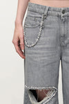 Crystal Blanket Stitch Wallet Chain