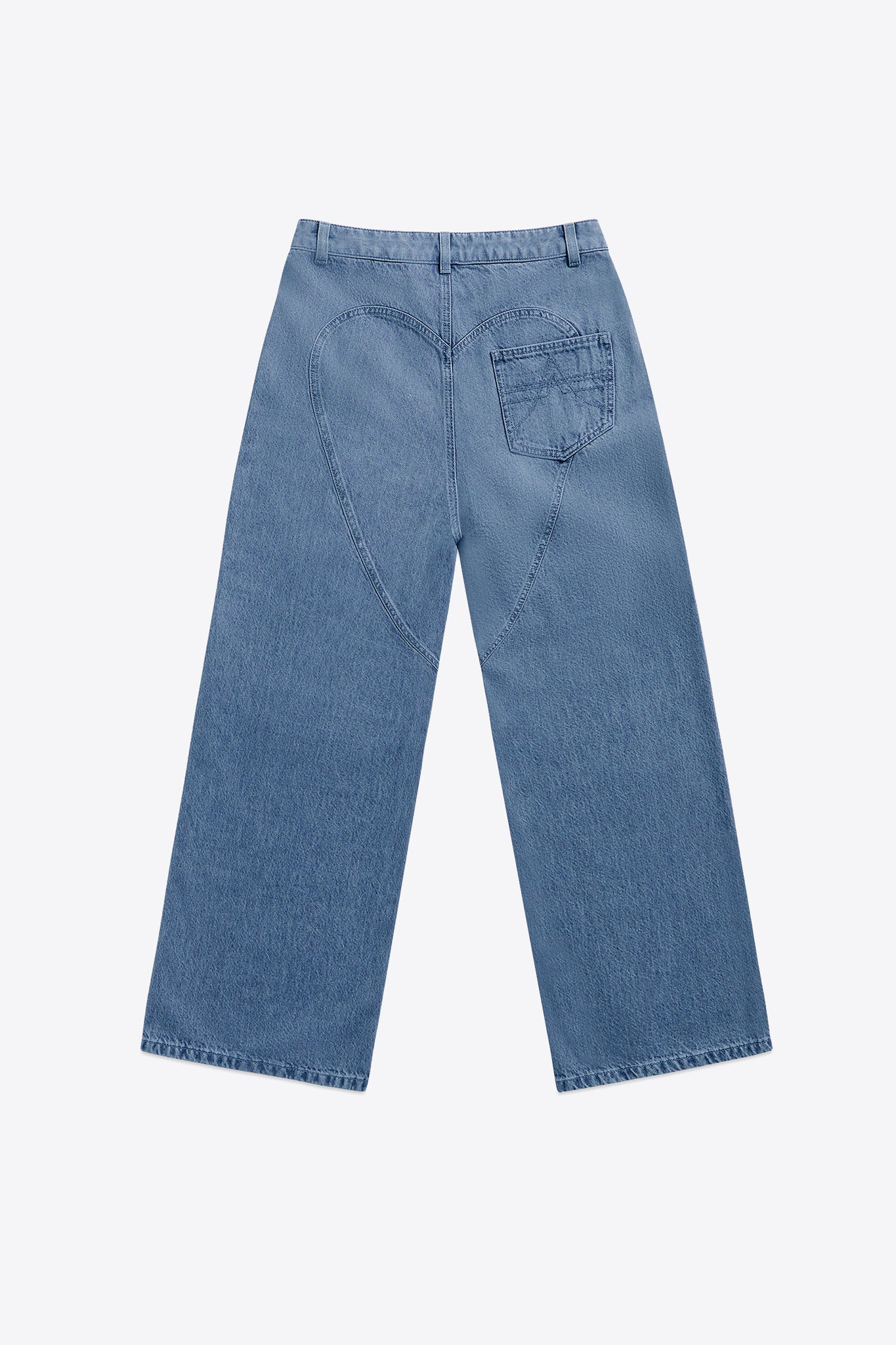 Distressed Crystal Relaxed Slit Jean