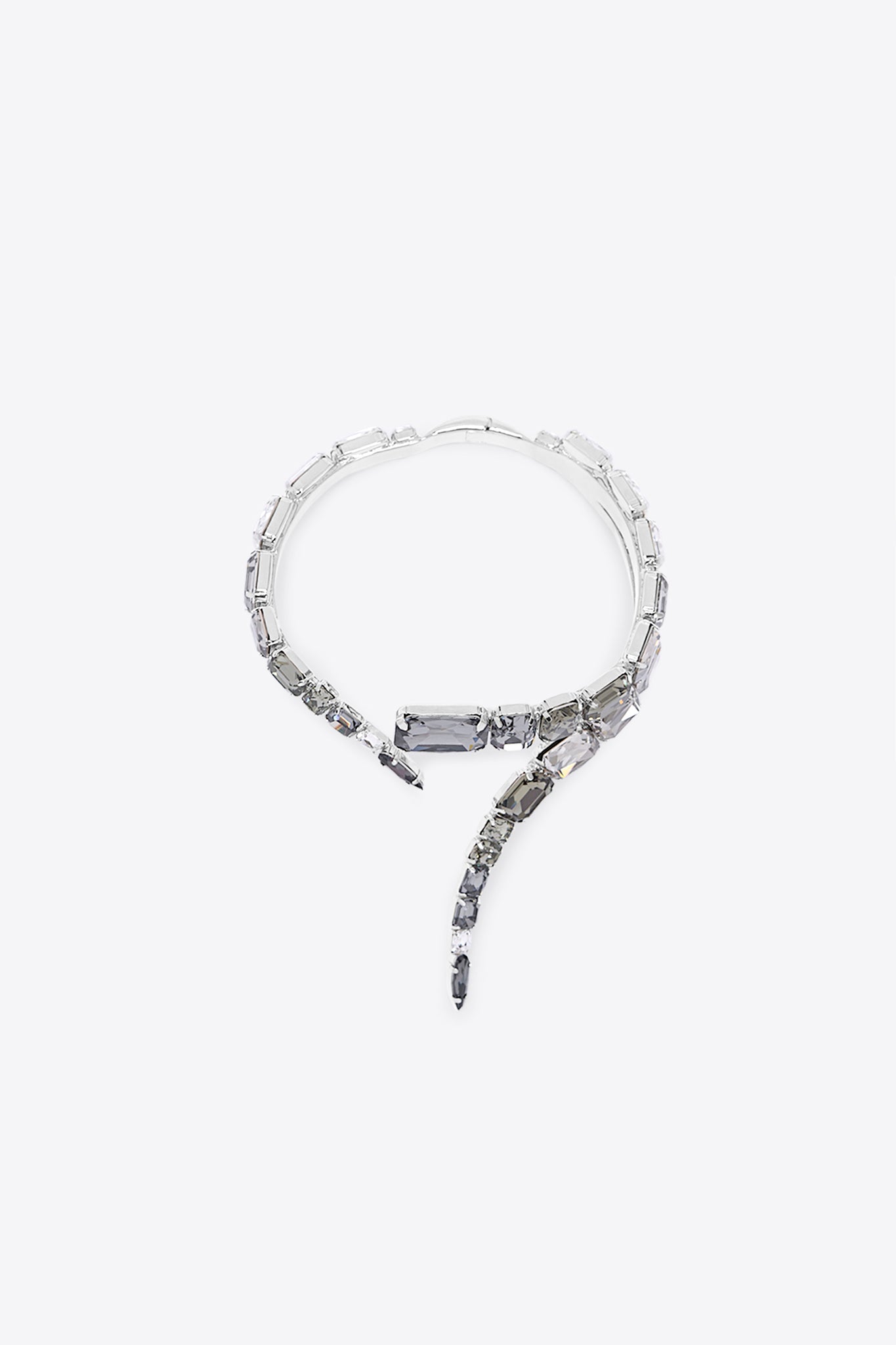 Ombre Crystal Wrap Choker Necklace