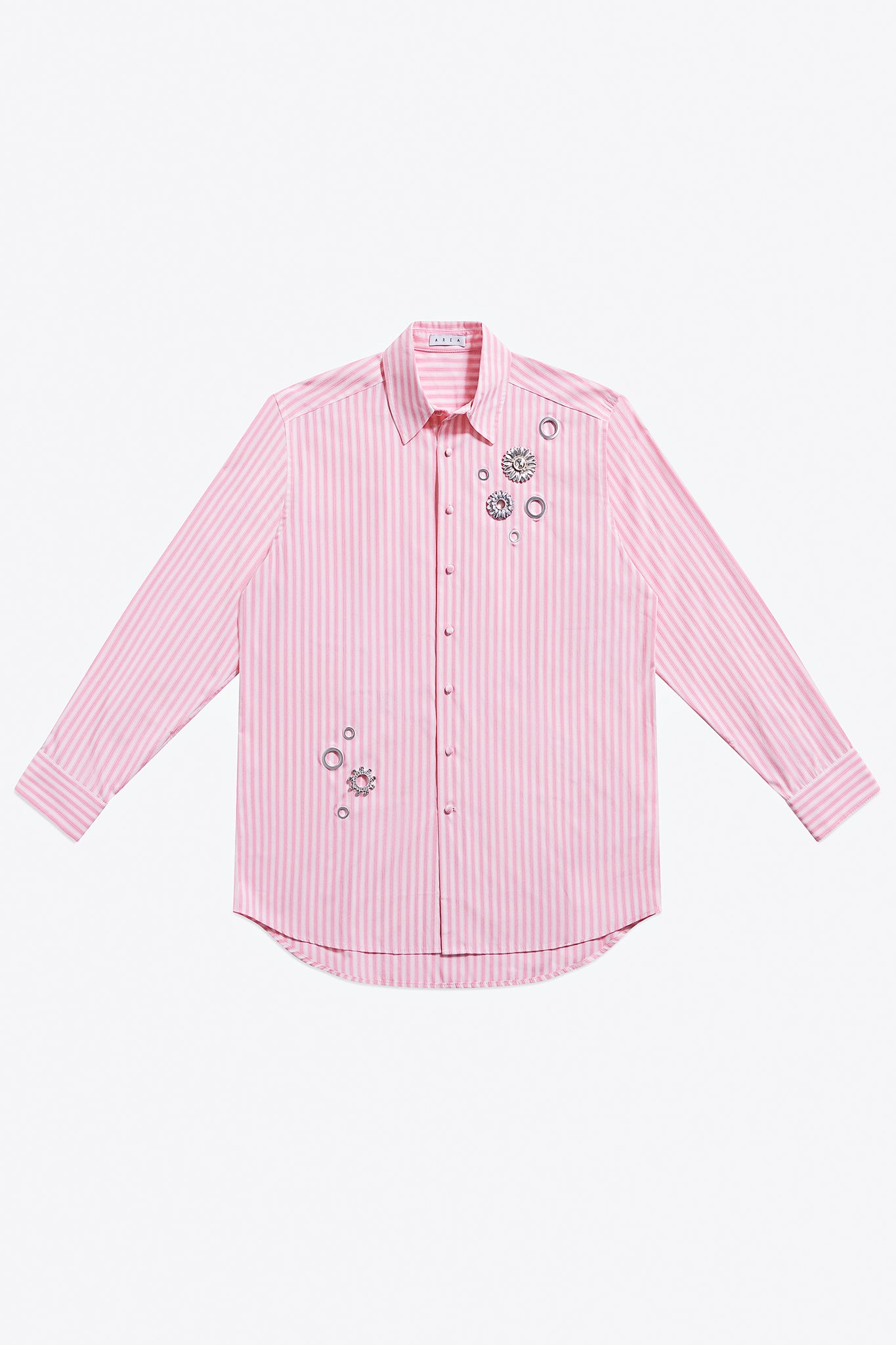 Crystal Grommet Poplin Shirt