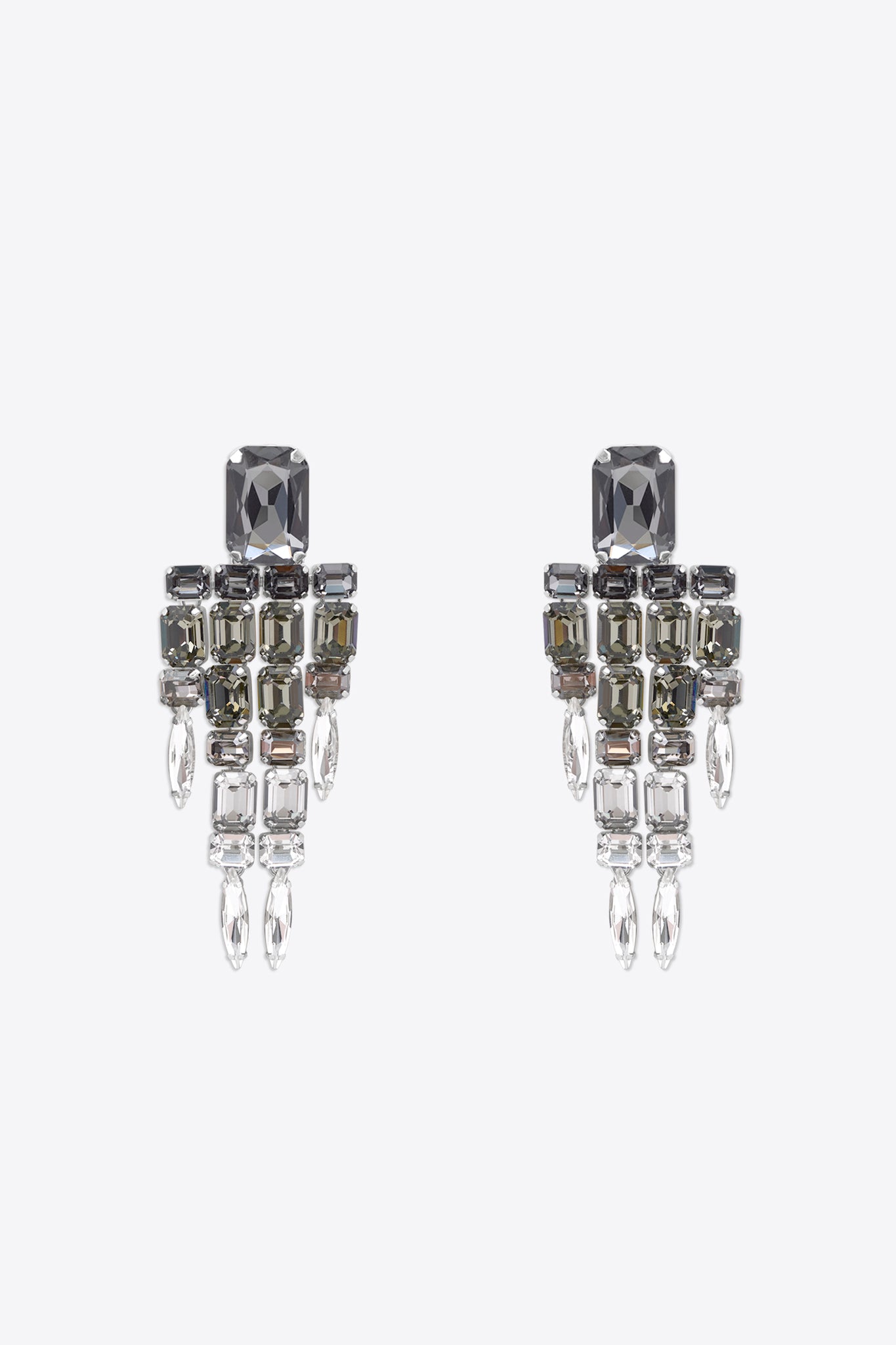 Ombre Crystal Chandelier Earrings