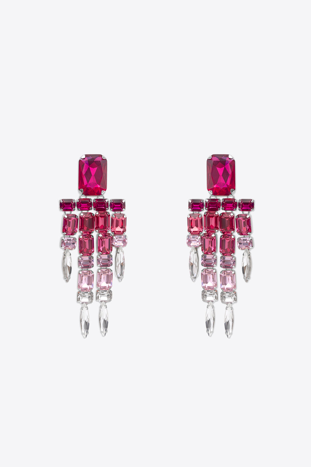 Ombre Crystal Chandelier Earrings