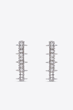 Crystal Fringe Drop Earrings